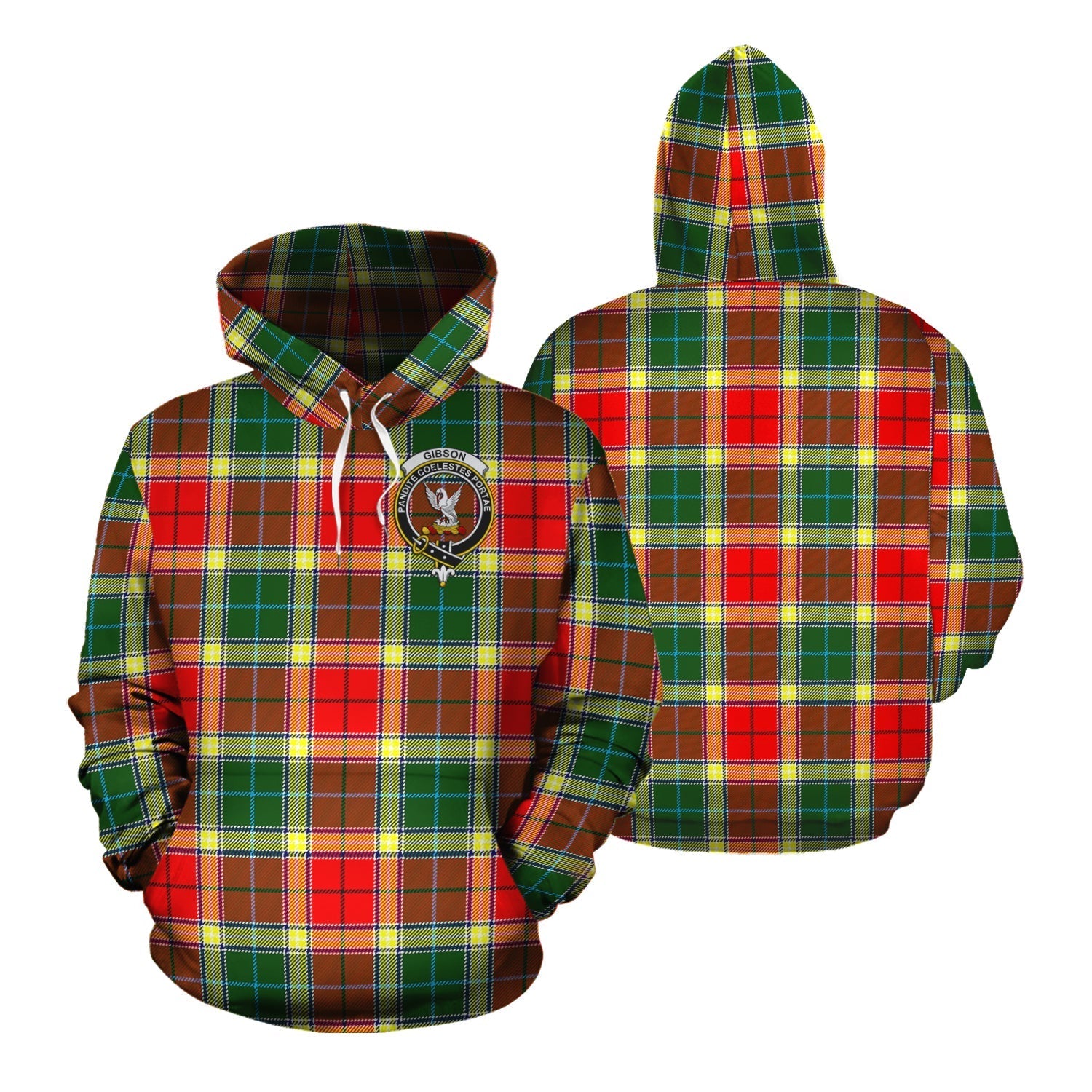 Printivon Gibsone Gibson Gibbs Tartan Hoodie