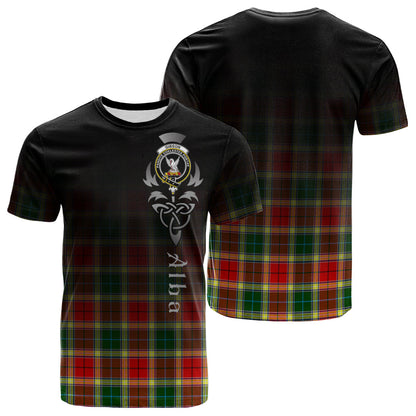 Printivon Gibsone (Gibson Gibbs) Tartan Crest Alba Celtic T Shirt