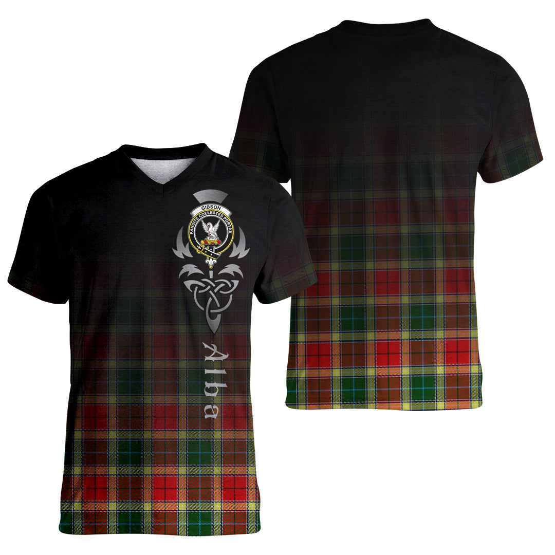 Printivon Gibsone (Gibson Gibbs) Tartan Crest Alba Celtic T Shirt