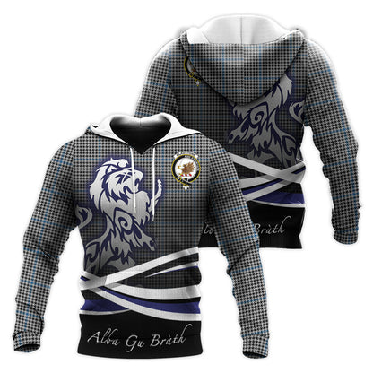 Printivon Gladstone Tartan Scottish Lion Hoodie