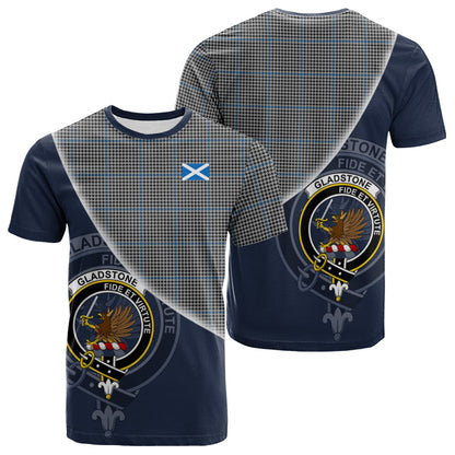 Printivon Gladstone Tartan Scottish Crest T Shirt