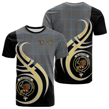 Printivon Gladstone Tartan Crest Believe In Me T Shirt