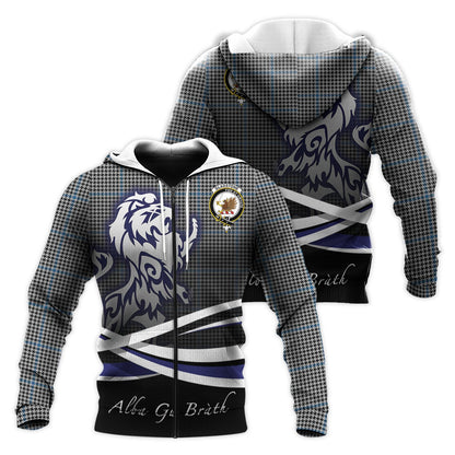 Printivon Gladstone Tartan Scottish Lion Hoodie