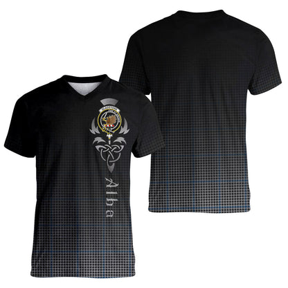 Printivon Gladstone Tartan Crest Alba Celtic T Shirt