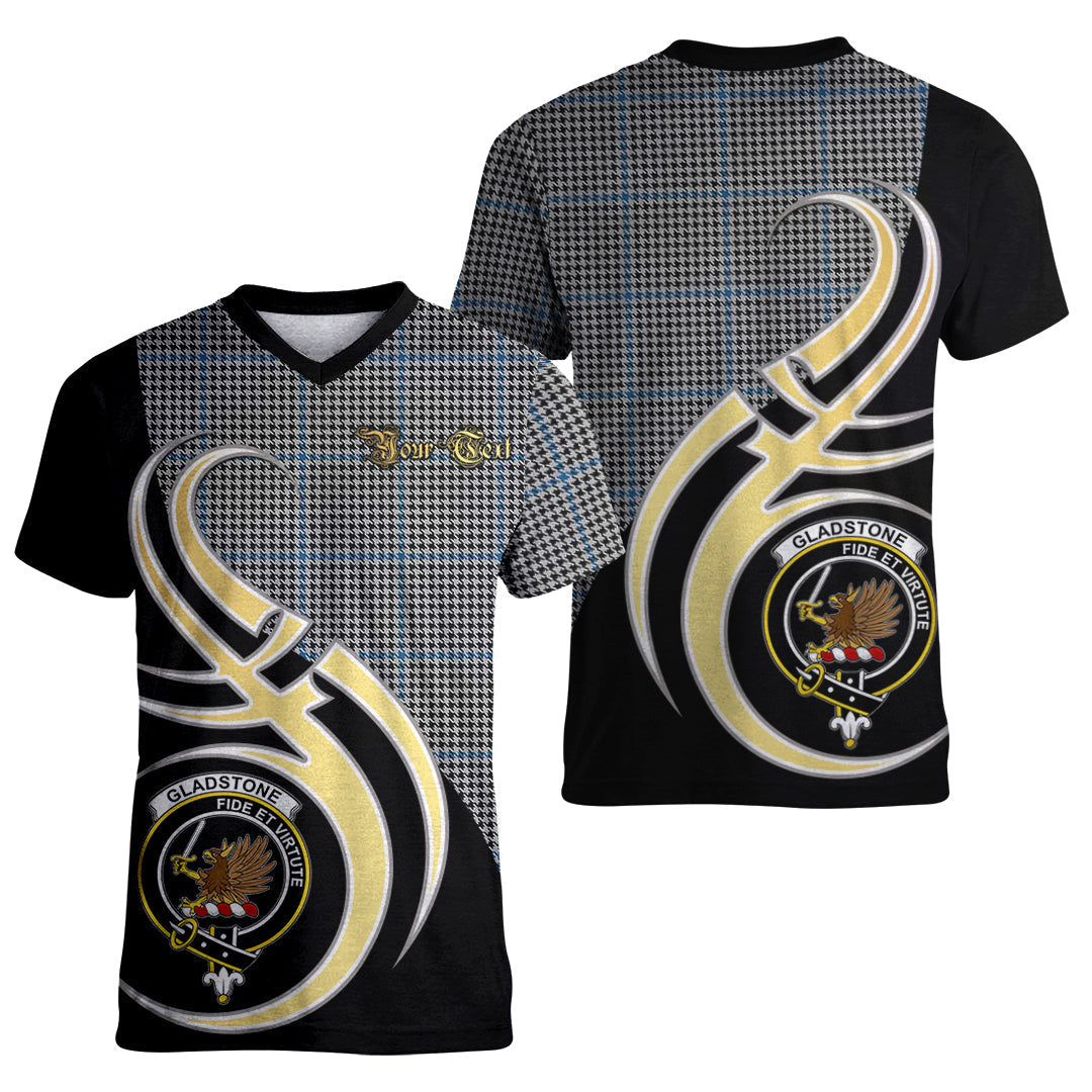 Printivon Gladstone Tartan Crest Believe In Me T Shirt