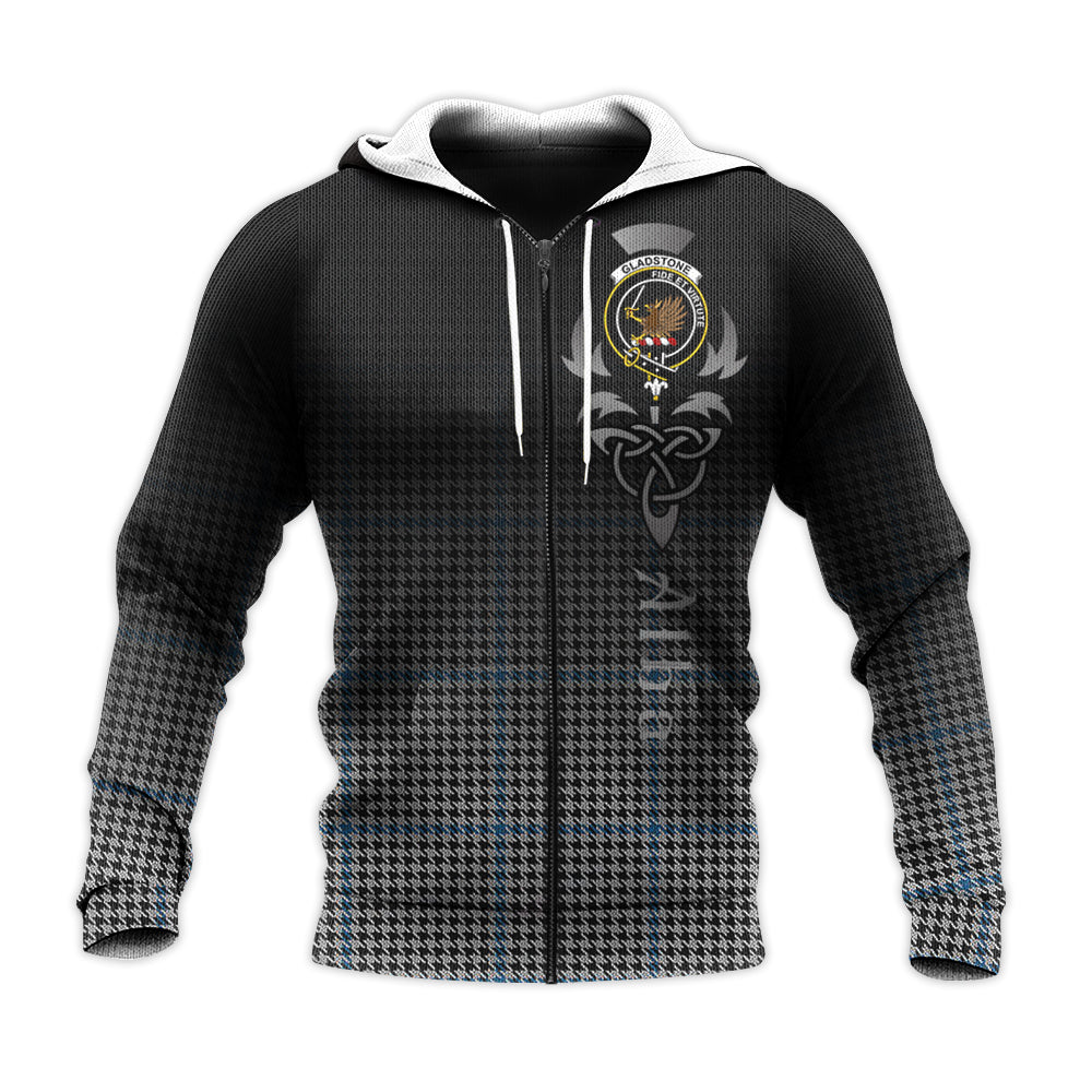 Printivon Gladstone Tartan Crest Alba Celtic Hoodie