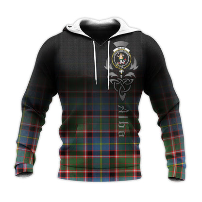 Printivon Glass Tartan Crest Alba Celtic Hoodie