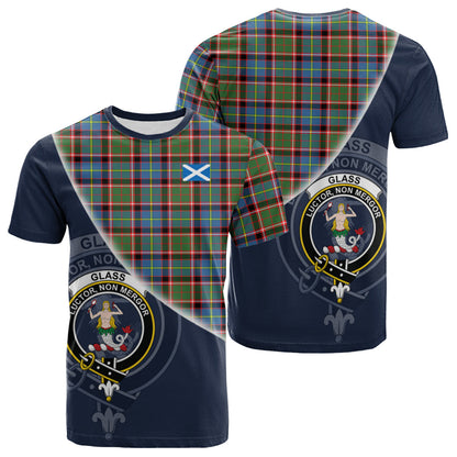 Printivon Glass Tartan Scottish Crest T Shirt
