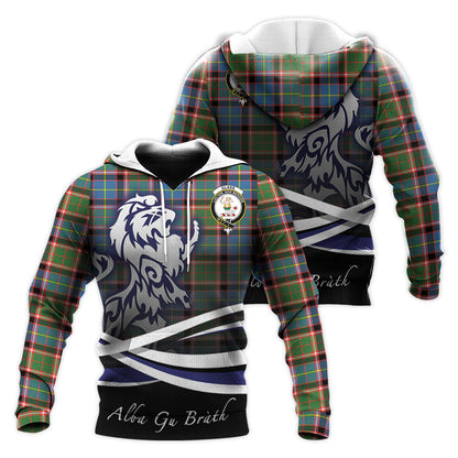 Printivon Glass Tartan Scottish Lion Hoodie