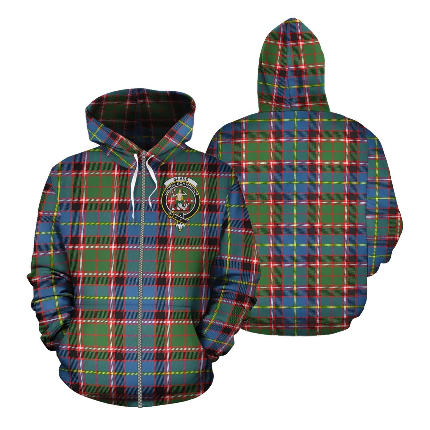 Printivon Glass Tartan Hoodie