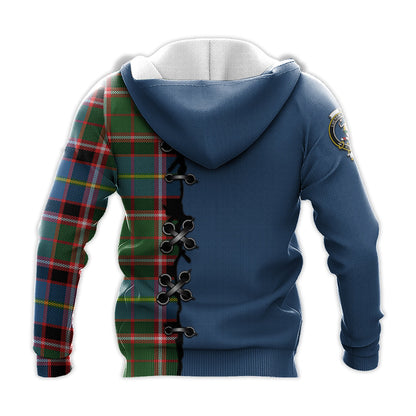 Printivon Glass Tartan Hoodie Lion Rampant And Celtic Thistle Style