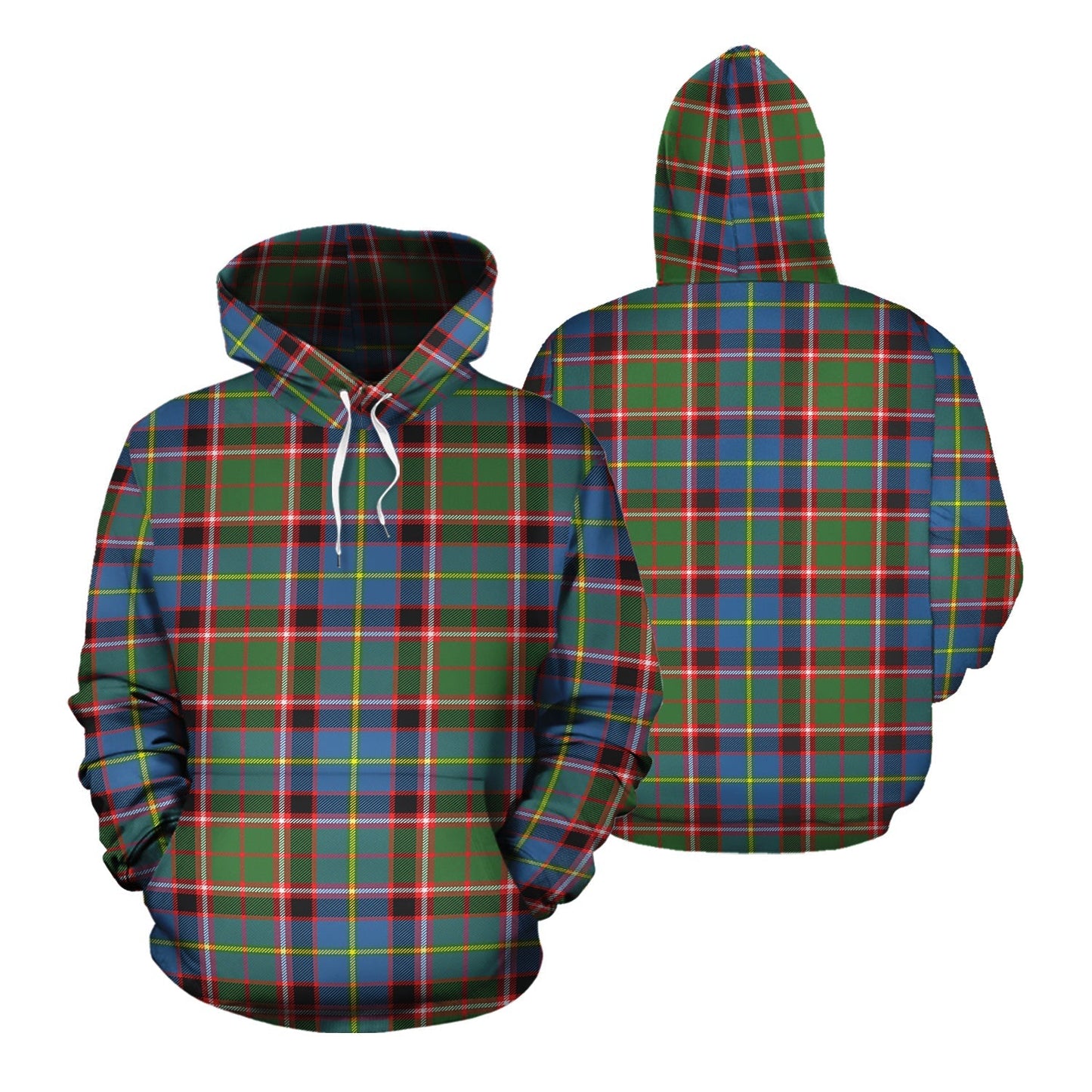 Printivon Glass Tartan Hoodie