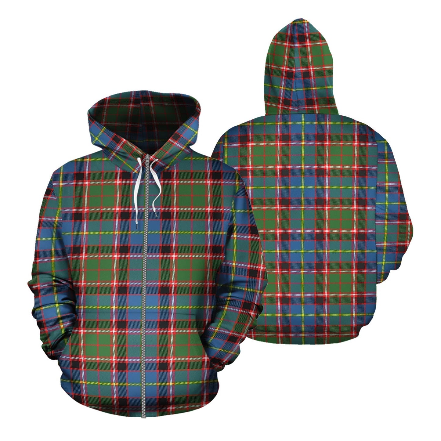 Printivon Glass Tartan Hoodie
