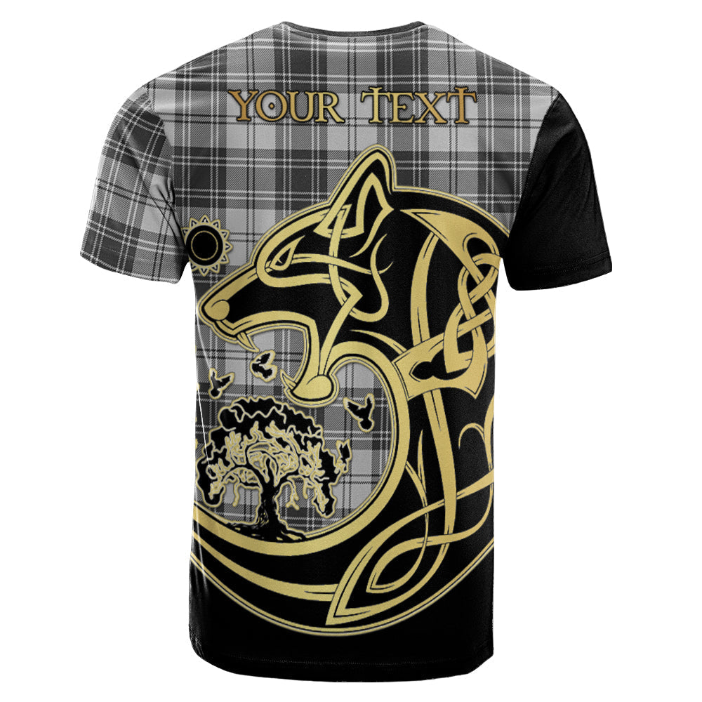 Printivon Glen Crest Celtic Wolf Tartan T Shirt Custom Your Text