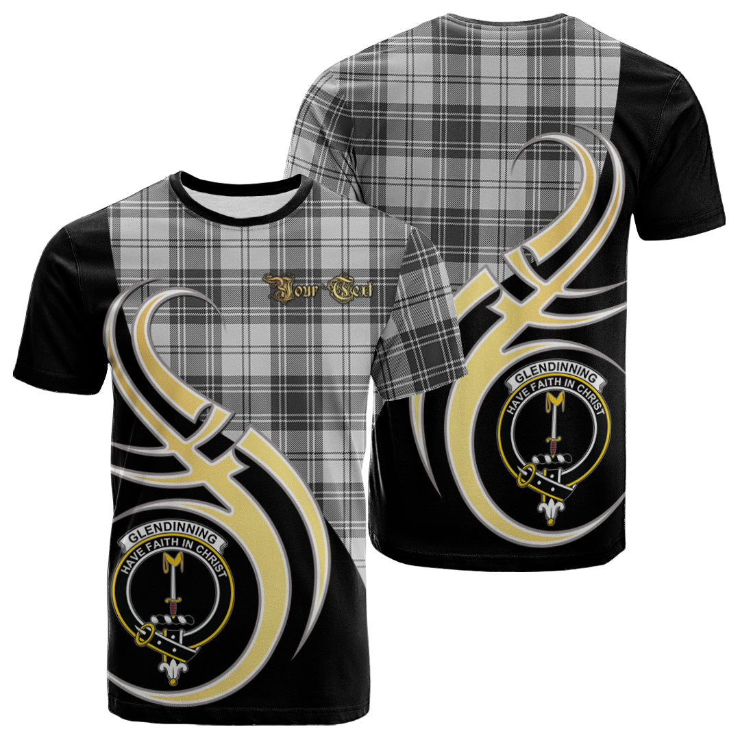 Printivon Glendinning Tartan Crest Believe In Me T Shirt