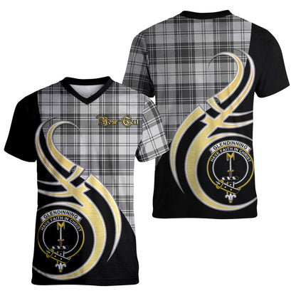 Printivon Glendinning Tartan Crest Believe In Me T Shirt