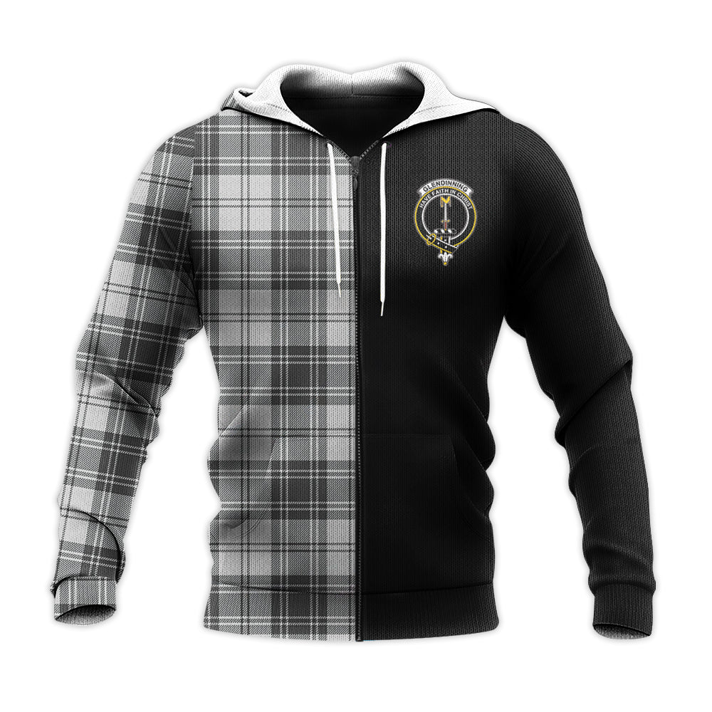 Printivon Glendinning Tartan Personalize Half Hoodie