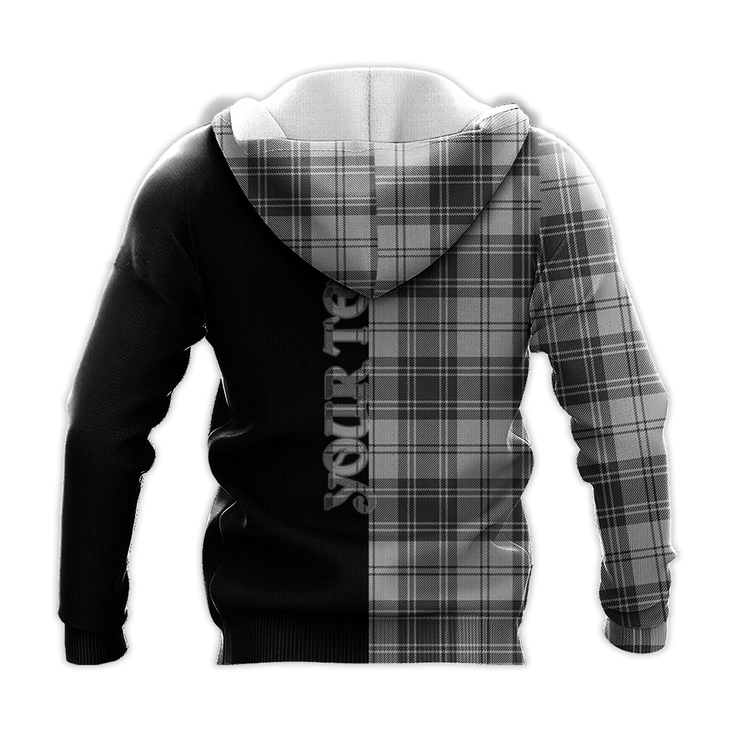 Printivon Glendinning Tartan Personalize Half Hoodie