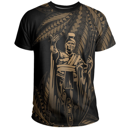 Hawaii King Polynesian T-Shirt - Durk Style Gold - Ah