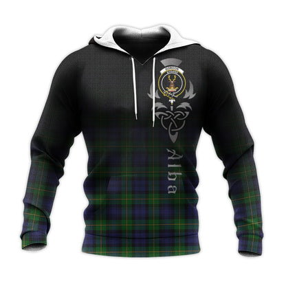 Printivon Gordon Tartan Crest Alba Celtic Hoodie
