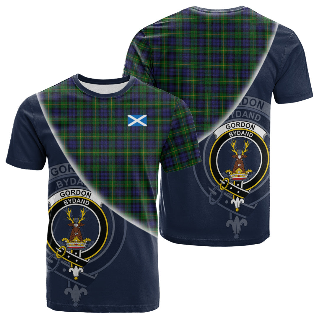 Printivon Gordon Tartan Scottish Crest T Shirt