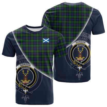 Printivon Gordon Tartan Scottish Crest T Shirt