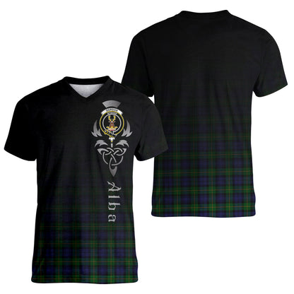 Printivon Gordon Tartan Crest Alba Celtic T Shirt