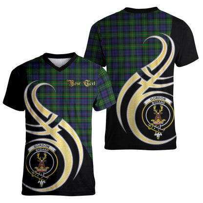 Printivon Gordon Tartan Crest Believe In Me T Shirt