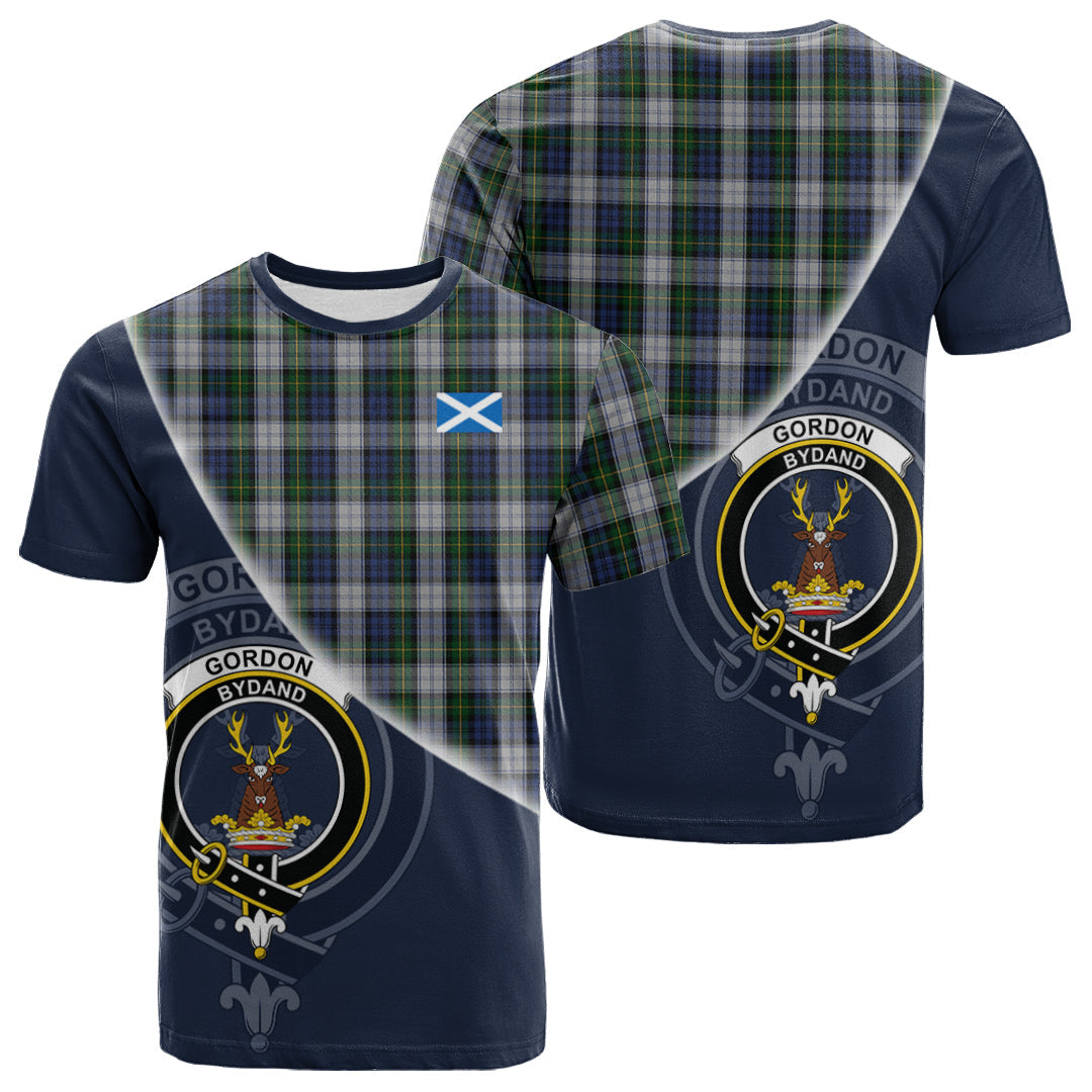 Printivon Gordon Dress Tartan Scottish Crest T Shirt