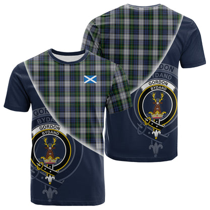 Printivon Gordon Dress Tartan Scottish Crest T Shirt