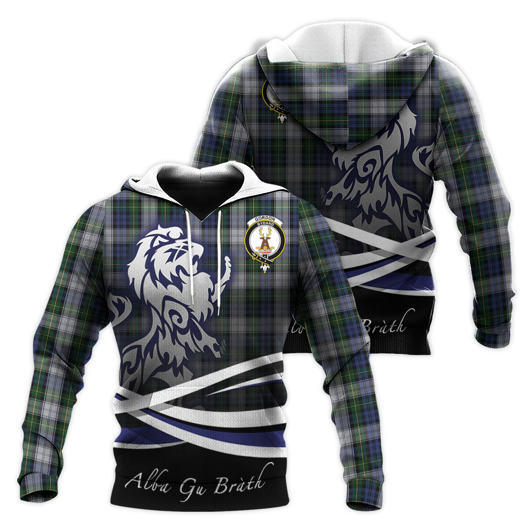 Printivon Gordon Dress Tartan Scottish Lion Hoodie