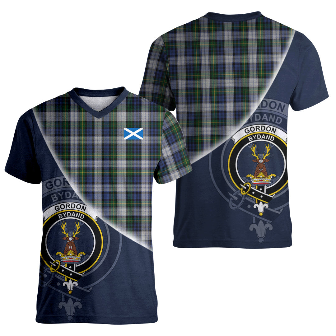 Printivon Gordon Dress Tartan Scottish Crest T Shirt
