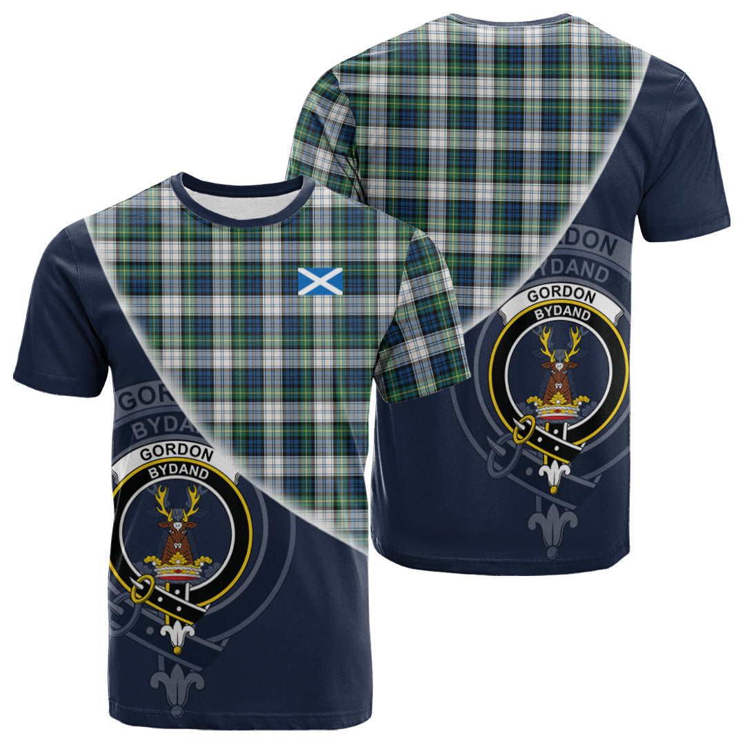 Printivon Gordon Dress Ancient Tartan Scottish Crest T Shirt