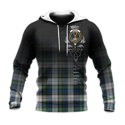 Printivon Gordon Dress Ancient Tartan Crest Alba Celtic Hoodie