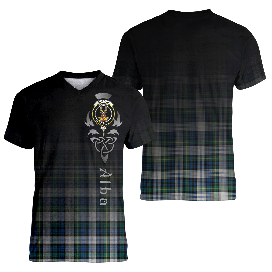 Printivon Gordon Dress Ancient Tartan Crest Alba Celtic T Shirt