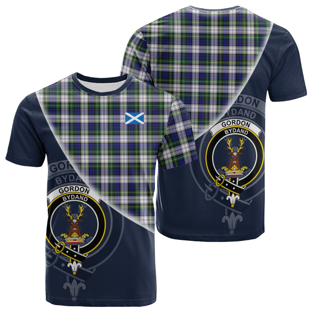 Printivon Gordon Dress Modern Tartan Scottish Crest T Shirt