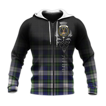 Printivon Gordon Dress Modern Tartan Crest Alba Celtic Hoodie
