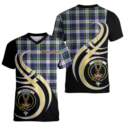 Printivon Gordon Dress Modern Tartan Crest Believe In Me T Shirt