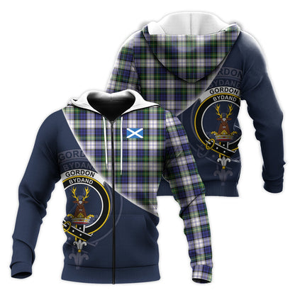 Printivon Gordon Dress Modern Tartan Scottish Crest Hoodie