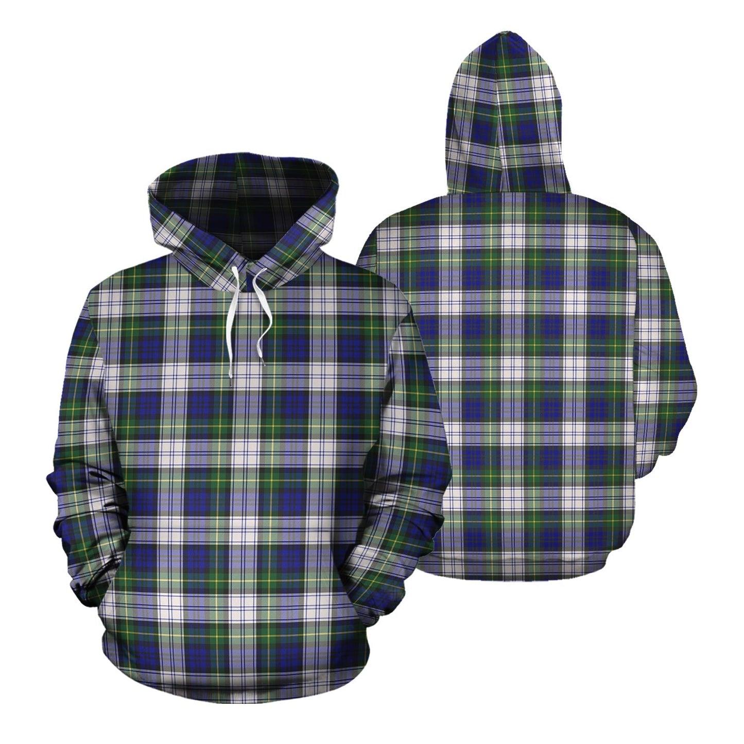 Printivon Gordon Dress Modern Tartan Hoodie