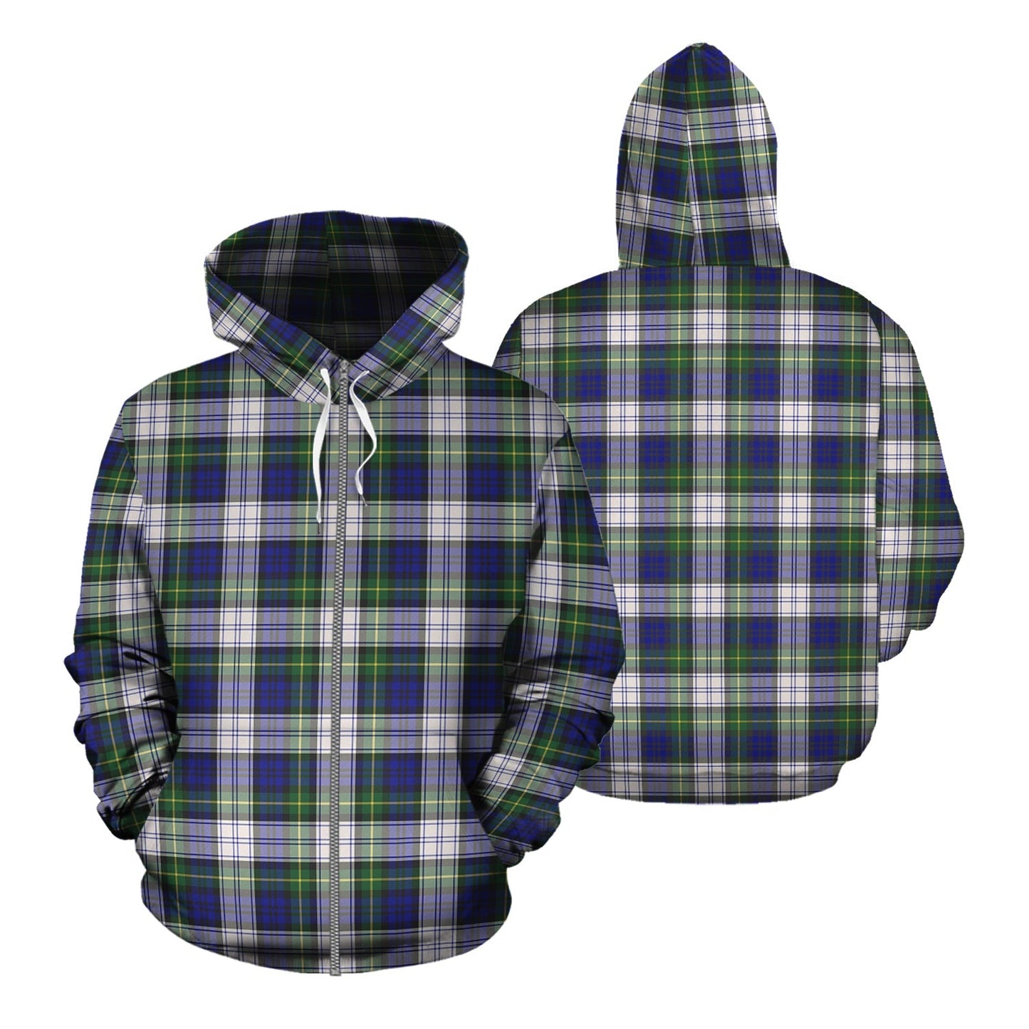 Printivon Gordon Dress Modern Tartan Hoodie