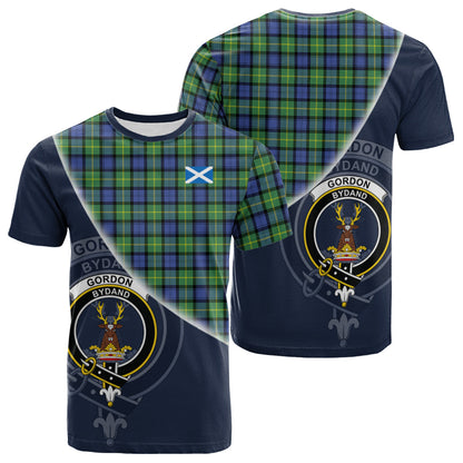 Printivon Gordon Old Ancient Tartan Scottish Crest T Shirt