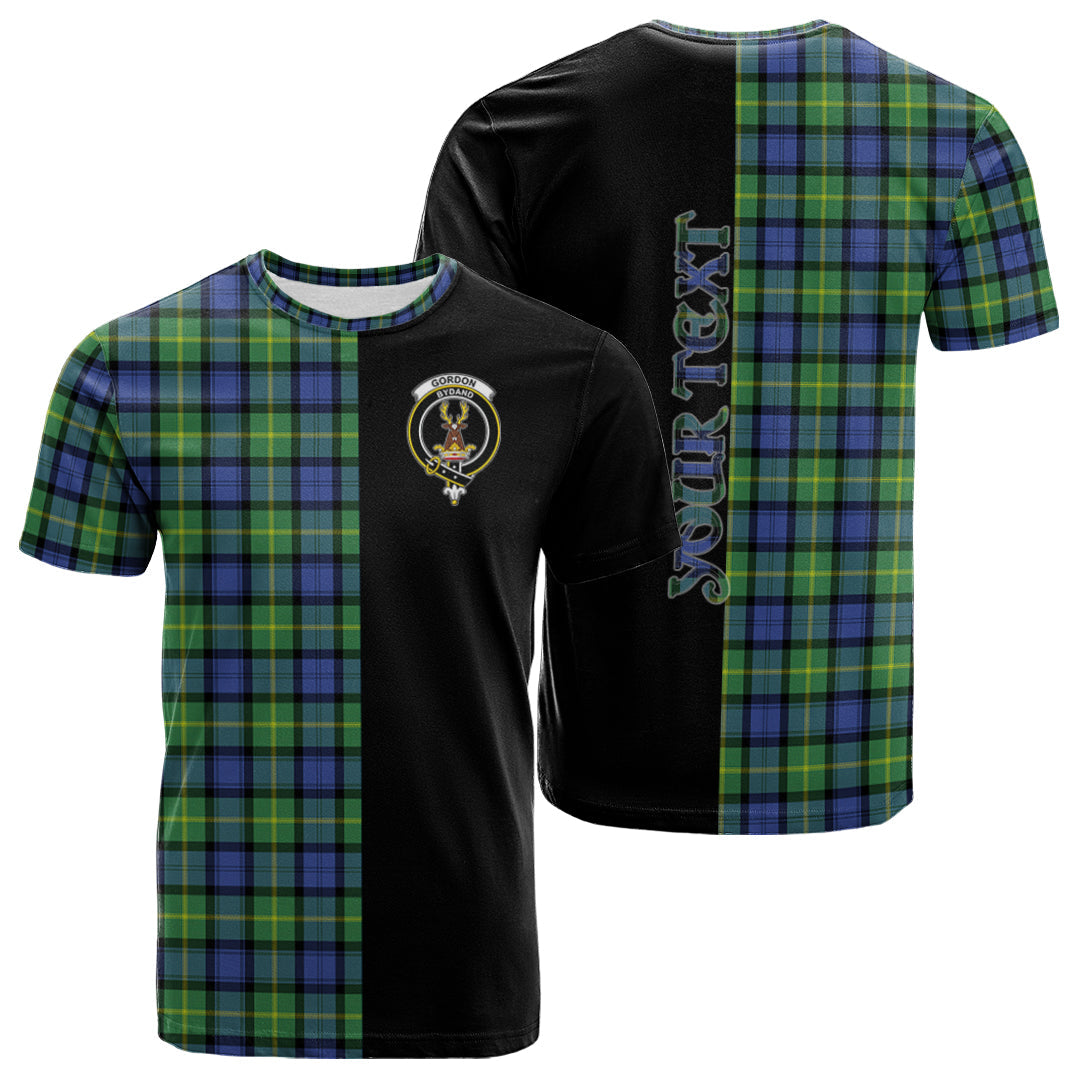 Printivon Gordon Old Ancient Tartan Personalize Half T shirt