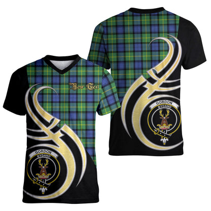 Printivon Gordon Old Ancient Tartan Crest Believe In Me T Shirt