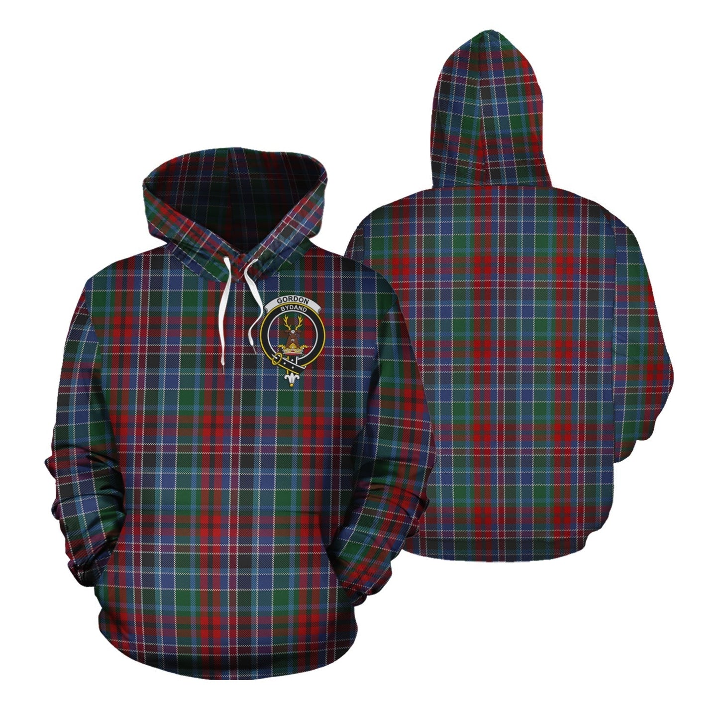 Printivon Gordon Red Tartan Hoodie