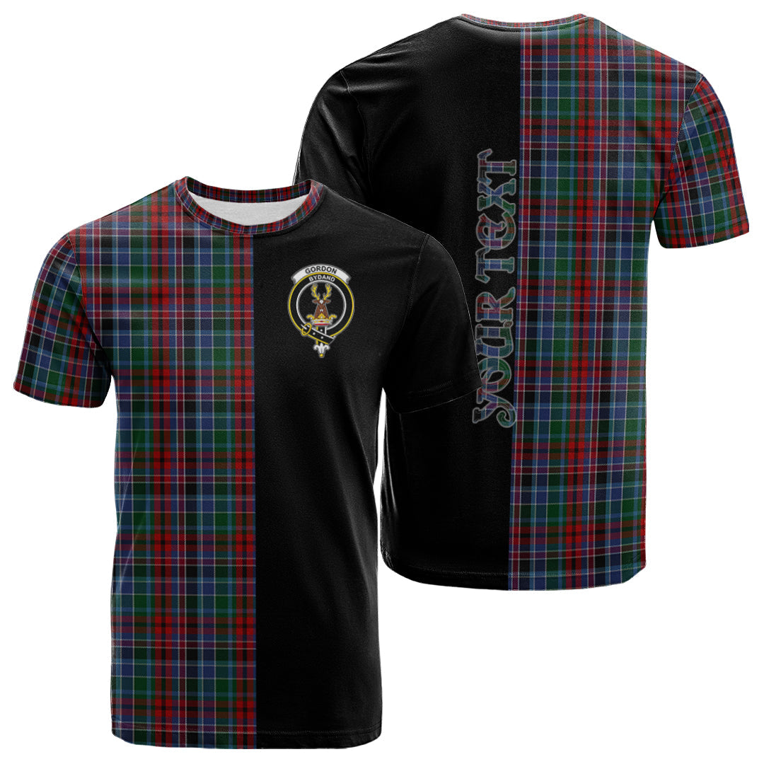 Printivon Gordon Red Tartan Personalize Half T shirt