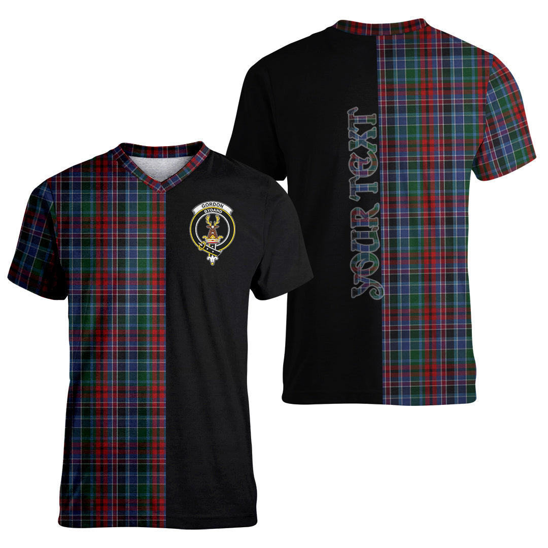 Printivon Gordon Red Tartan Personalize Half T shirt