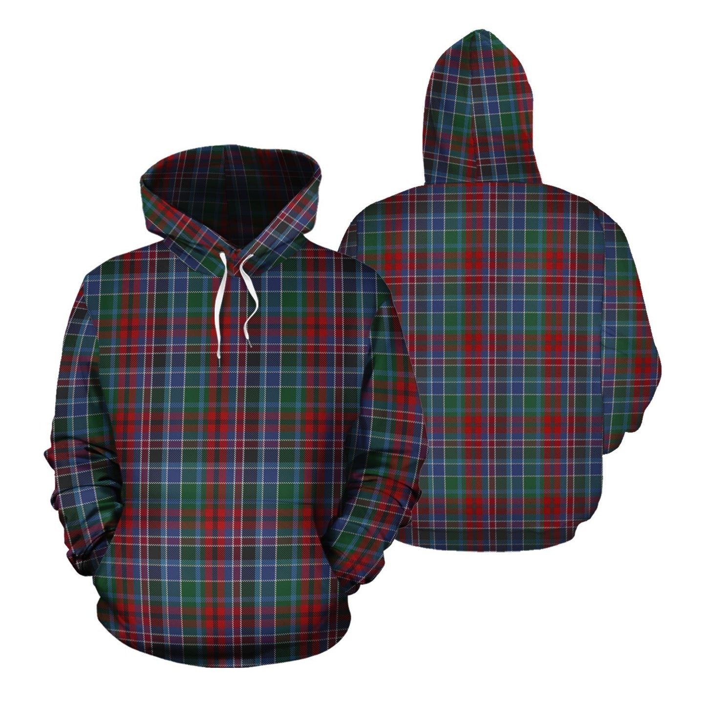 Printivon Gordon Red Tartan Hoodie