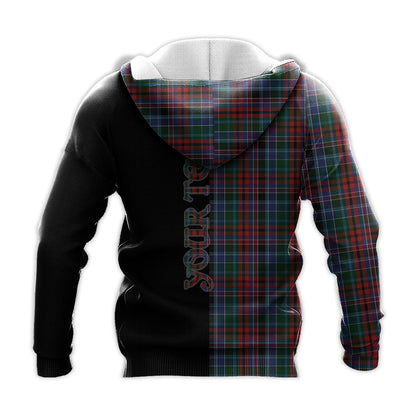 Printivon Gordon Red Tartan Personalize Half Hoodie