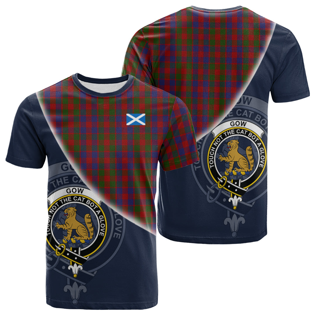 Printivon Gow Tartan Scottish Crest T Shirt